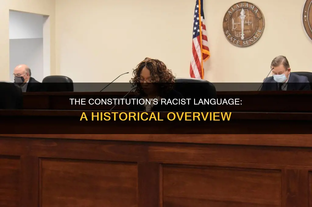 what is the racist language in the constitution