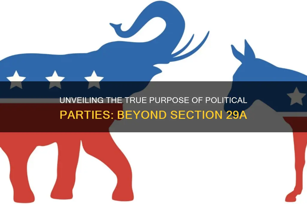 what is the real purpose of political parties aks 29a