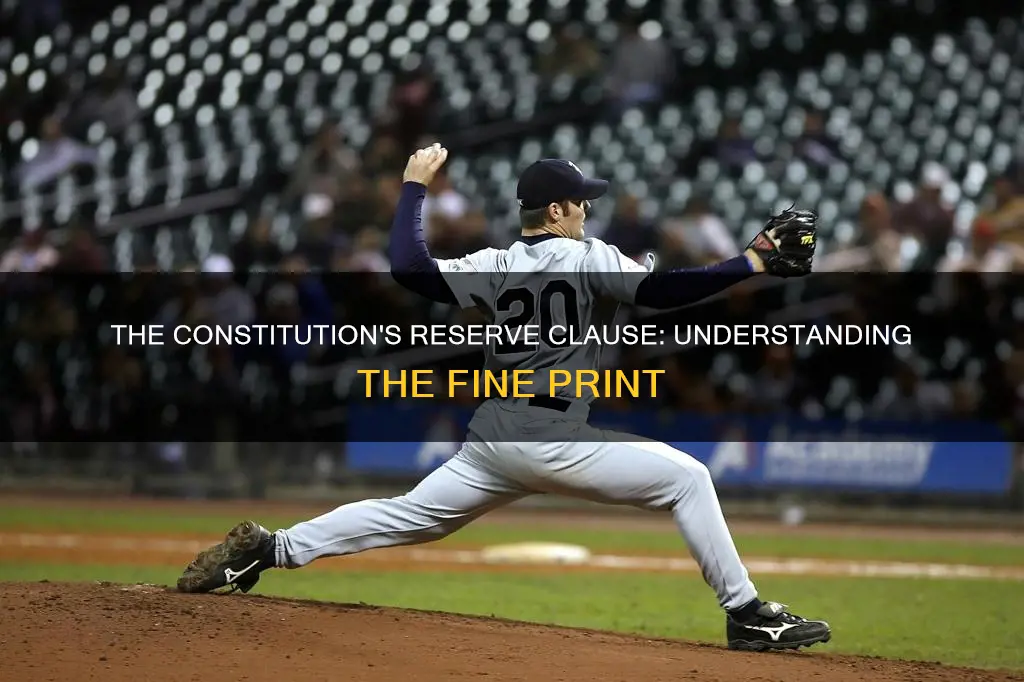 what is the reserve clause in the constitution