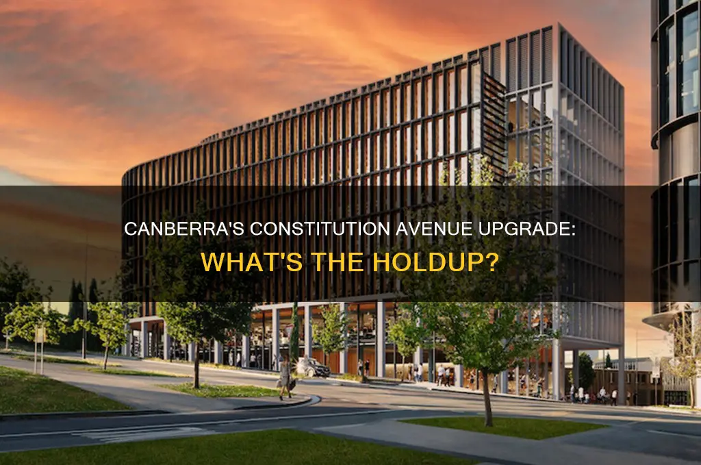 what is the roadworks on constitution ave canberra for