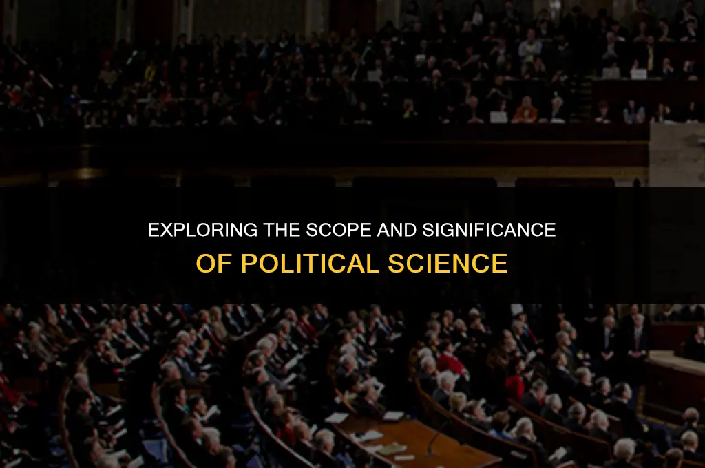 what is the scope and importance of political science