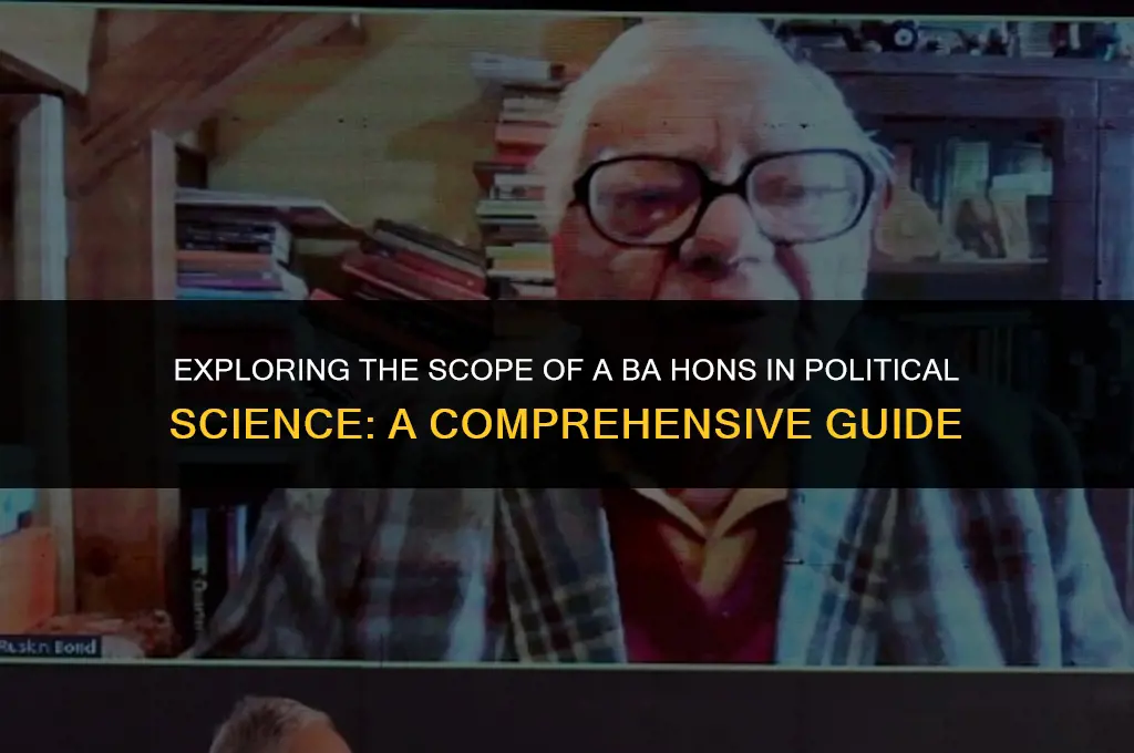 what is the scope of ba hons in political science