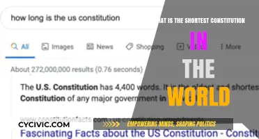 Shortest Constitutions: Nations with Brief Charters