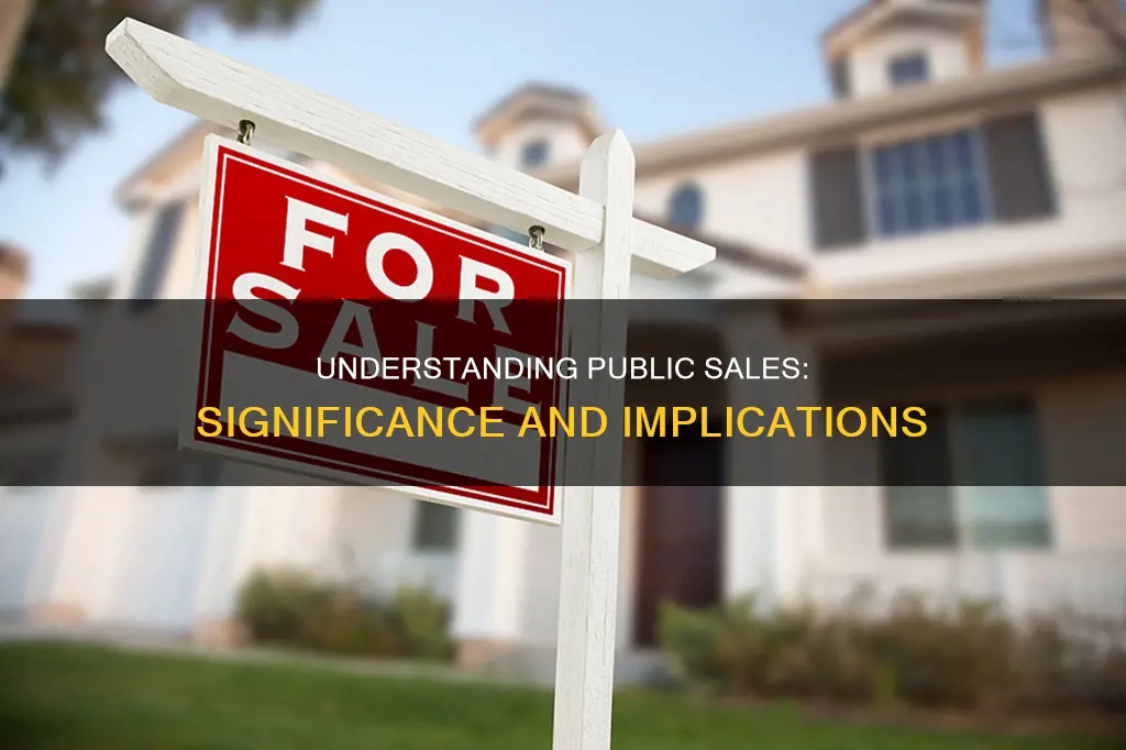 what is the significance of a sale constituting a public