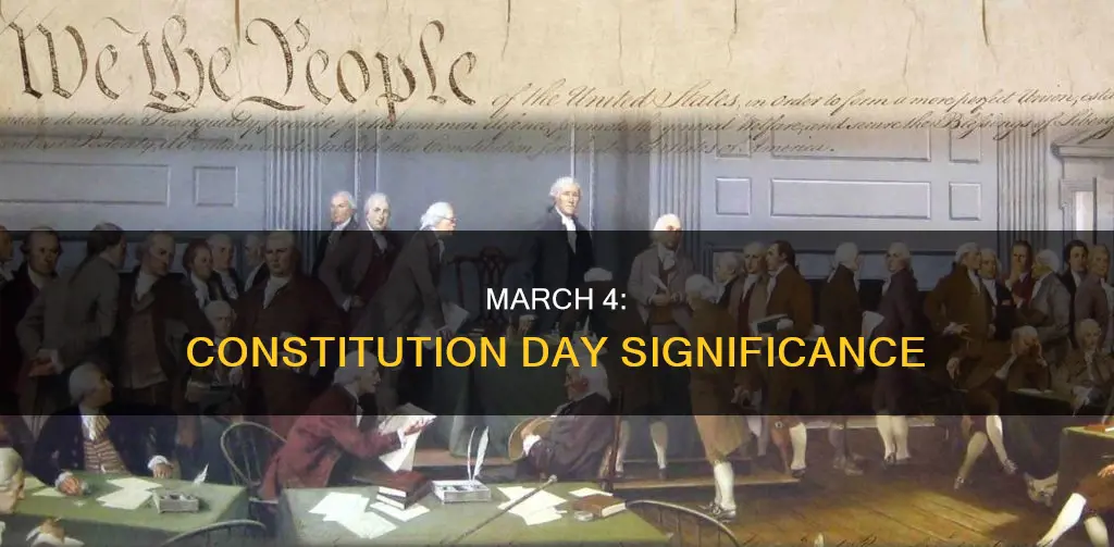 what is the significance of march 4th in the constitution