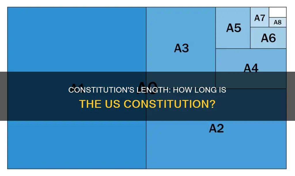 what is the size of the us constitution