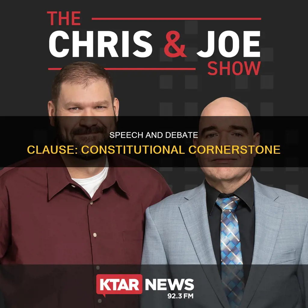 what is the speech and debate clause of the constitution