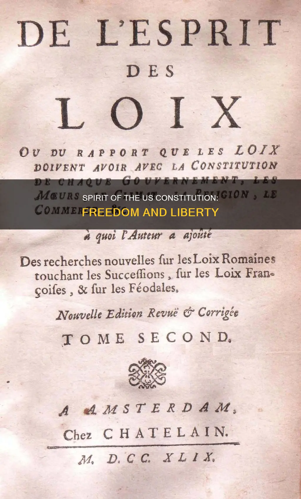 what is the spirit of the us constitution