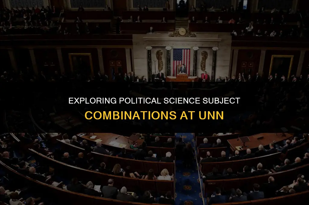 what is the subject combination for political science in unn