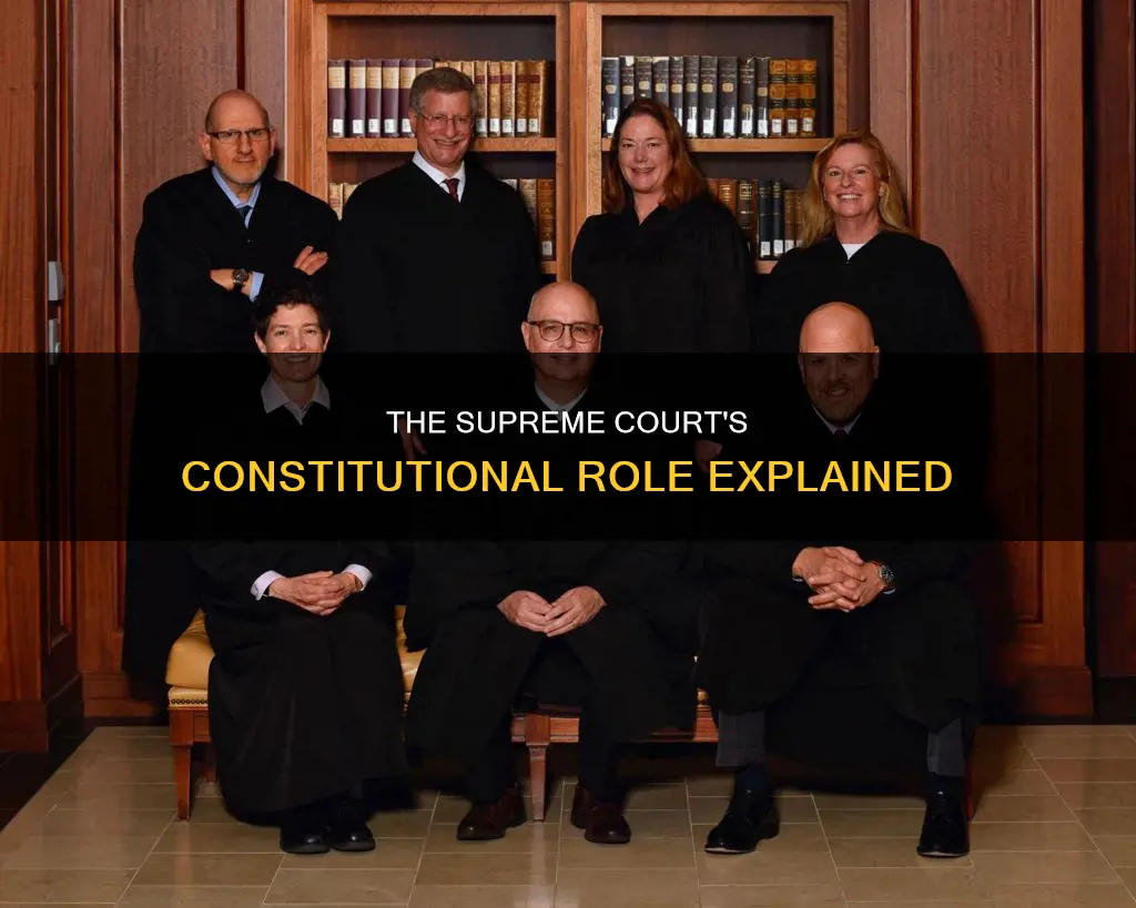 what is the supreme court meant to do constitutionally