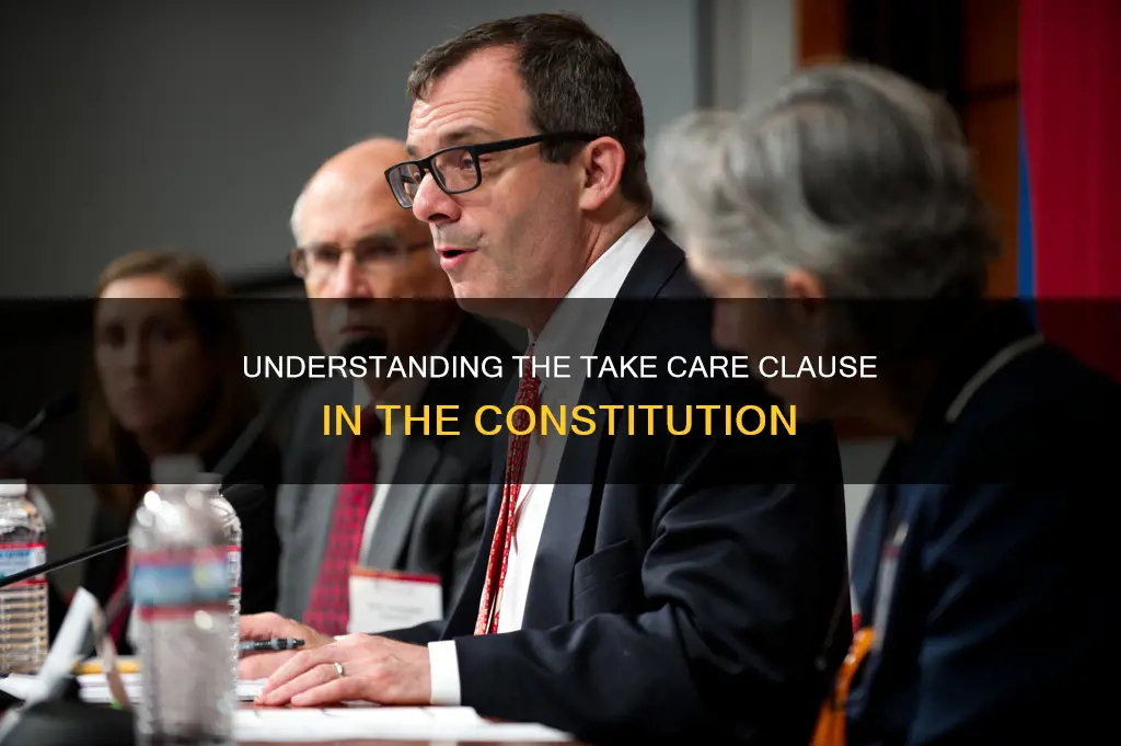 what is the take care clause in the constitution