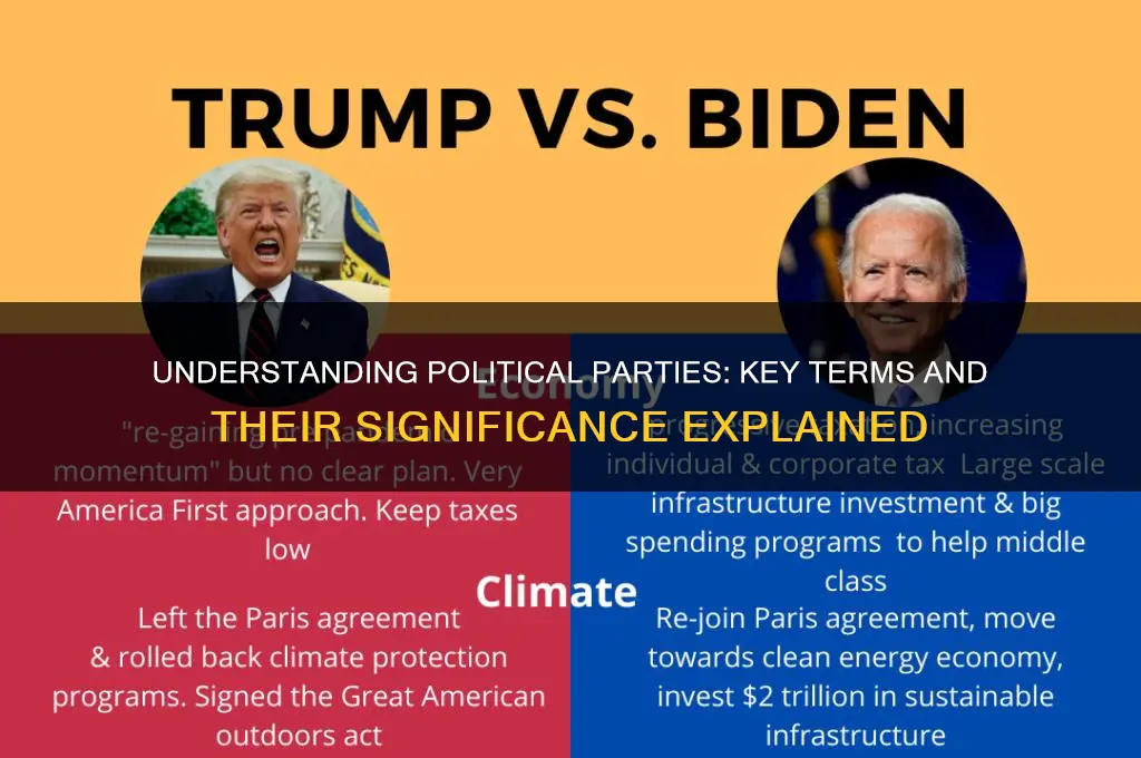 what is the term for political party