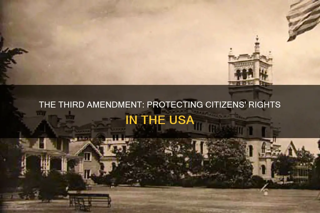 what is the third amendment to the united states constitution