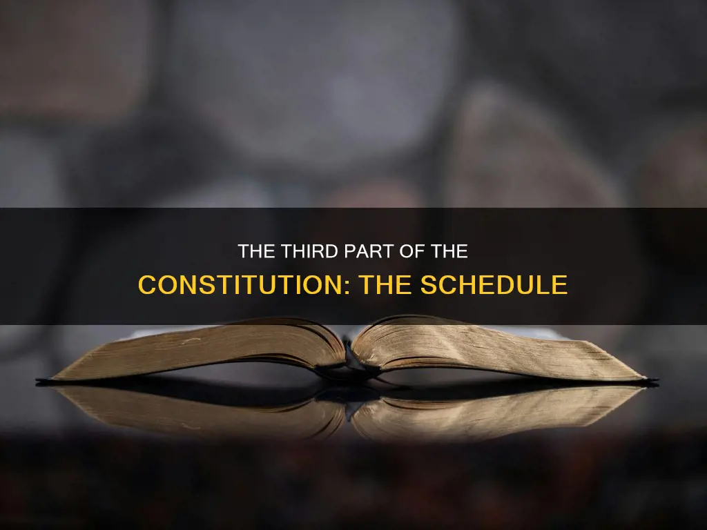 what is the third part of the constitution called