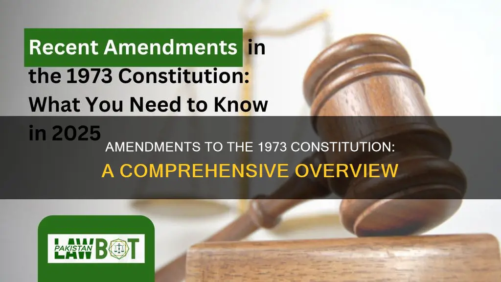 what is the total no of amendments in 1973 constitution