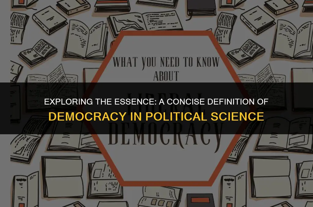 what is the true definition of democracy political science