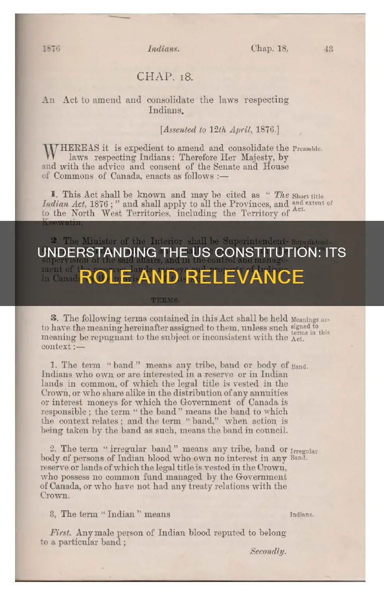 what is the us constitution and what does it do