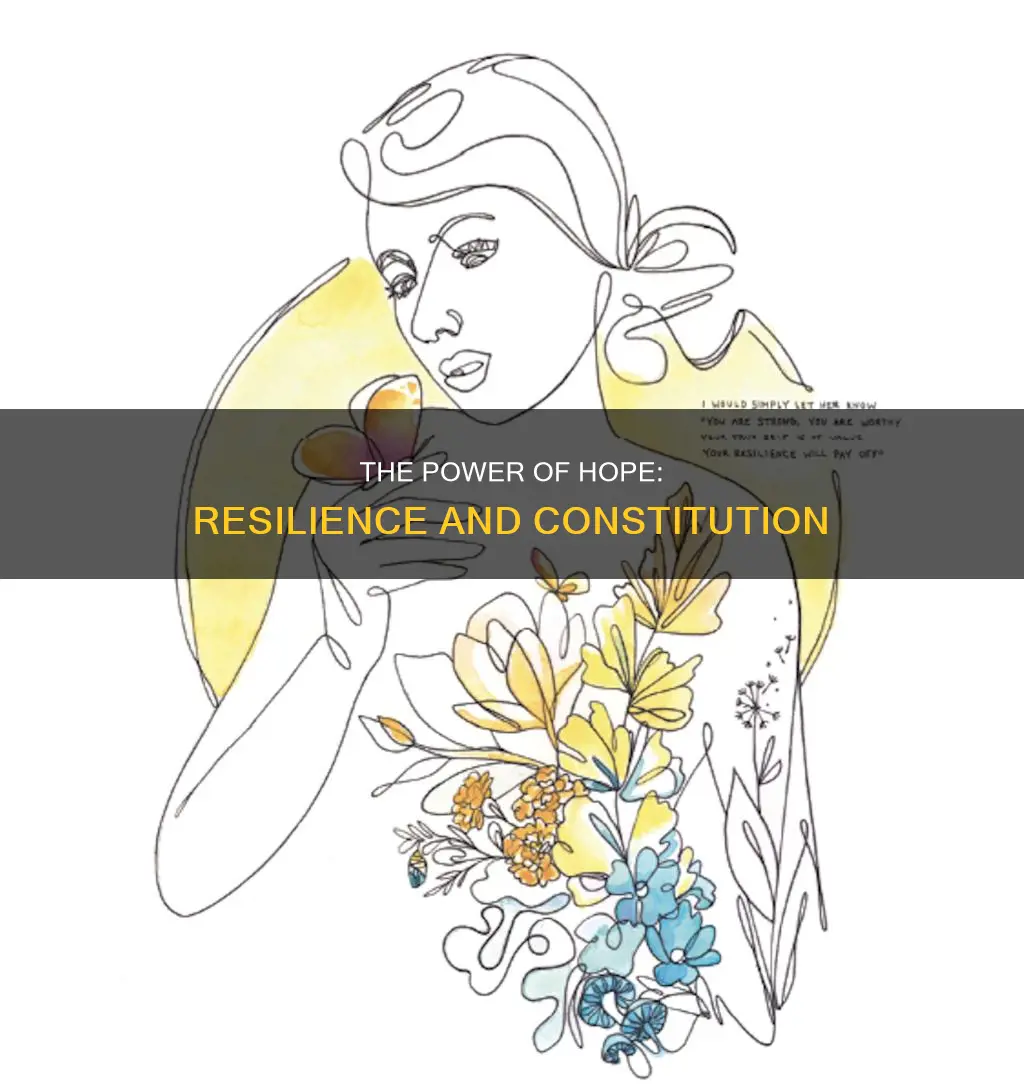 what is the word that describes having hope or constitution