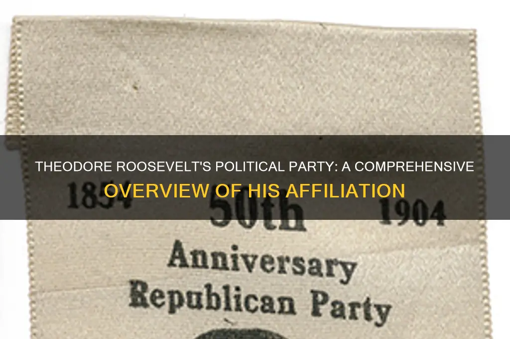 what is theodore roosevelt polital party