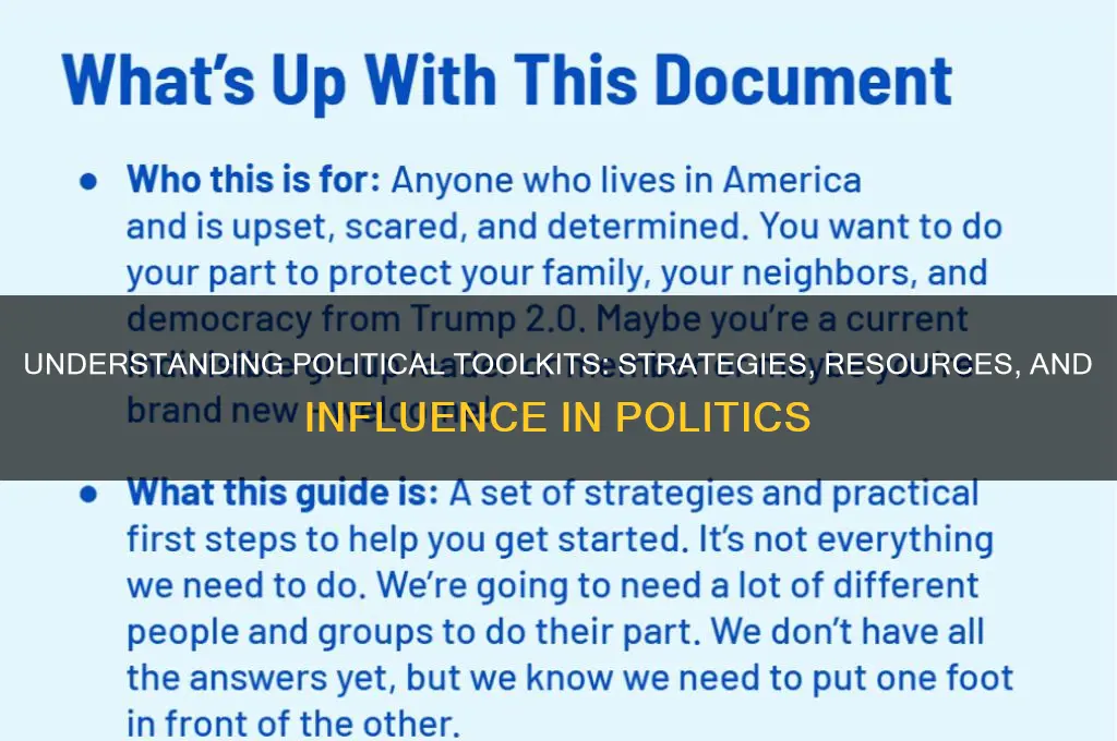 what is toolkit in politics