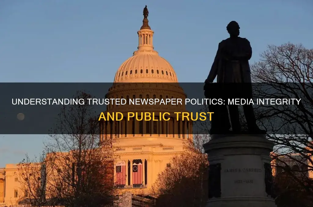 what is trusted newspaoer politics