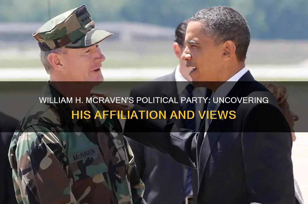 what is william h mcraven political party