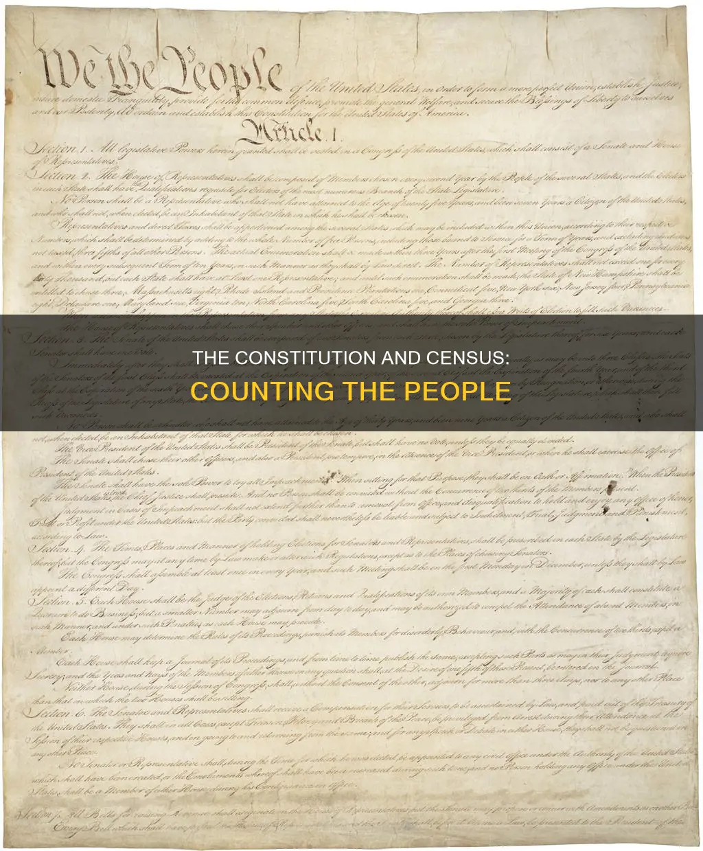 what is written in the constitution about the census