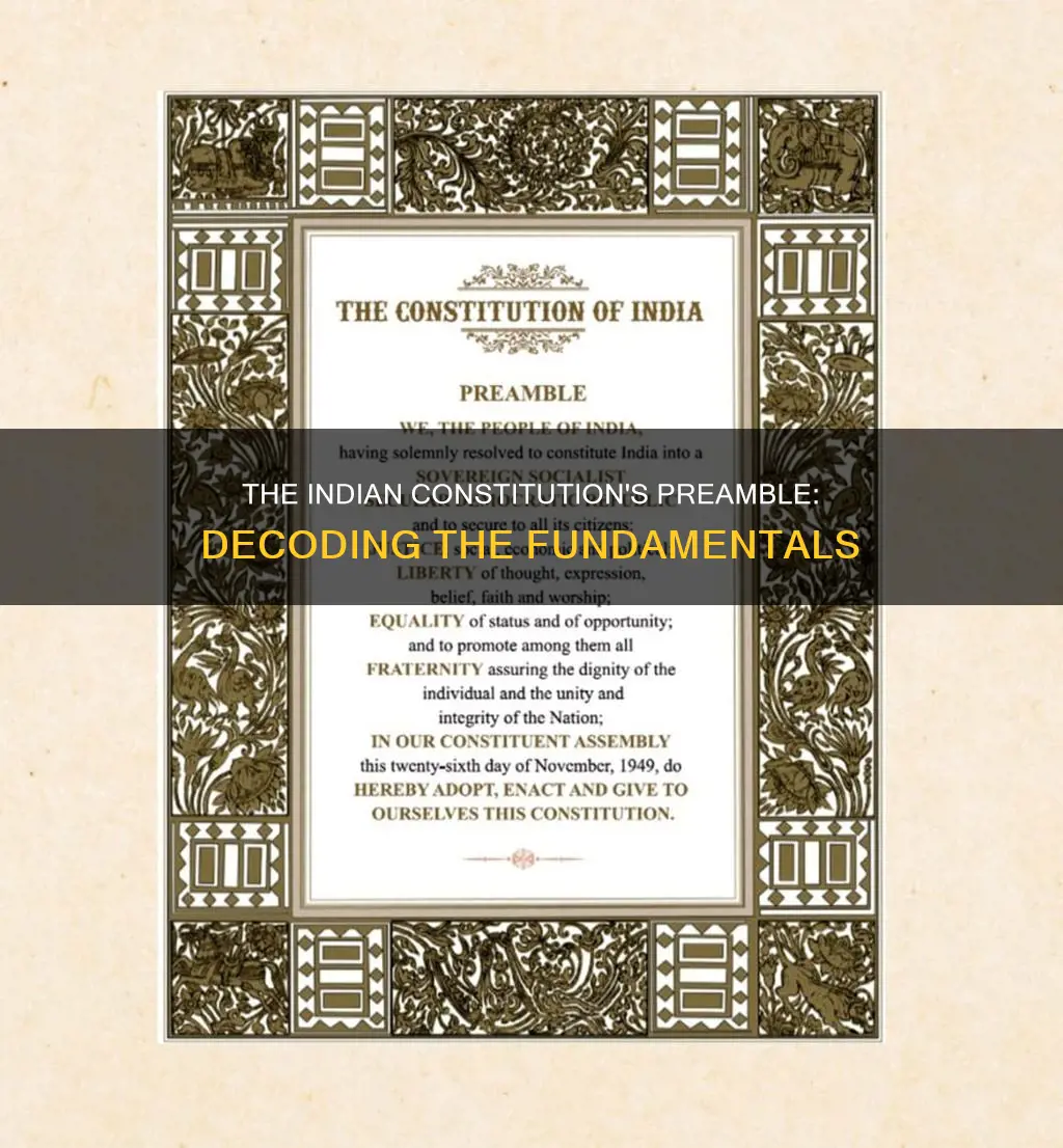 what is written in the preamble of indian constitution