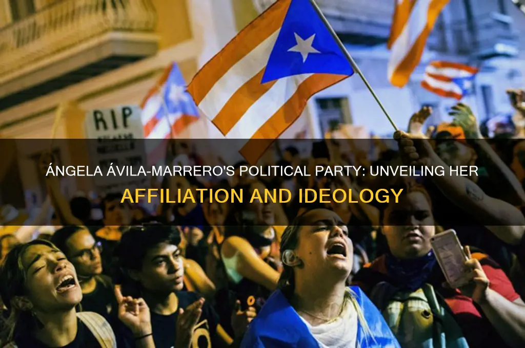 what is ángela ávila-marrero political party