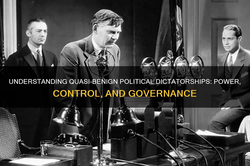 what isquasi-benign political dictatorship