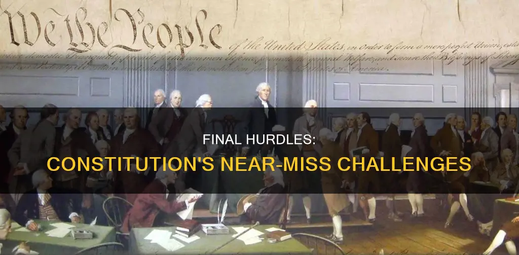 what issue arose before the constitution was almost finalized
