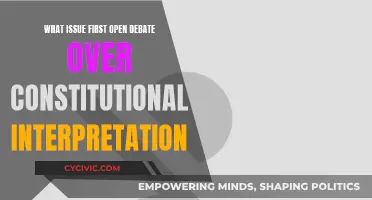 The First Constitutional Debate: Interpreting the Law