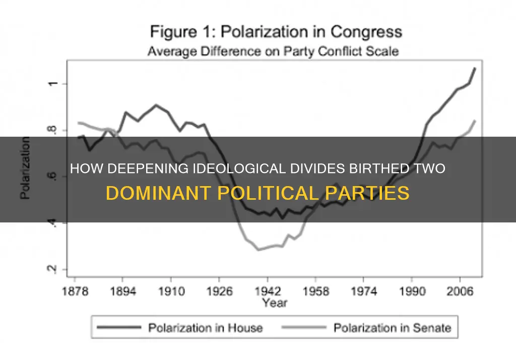what issued made two political parties emergee