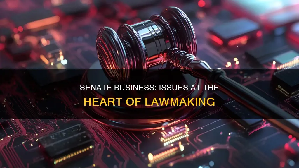 what issues constitute one third of senate business