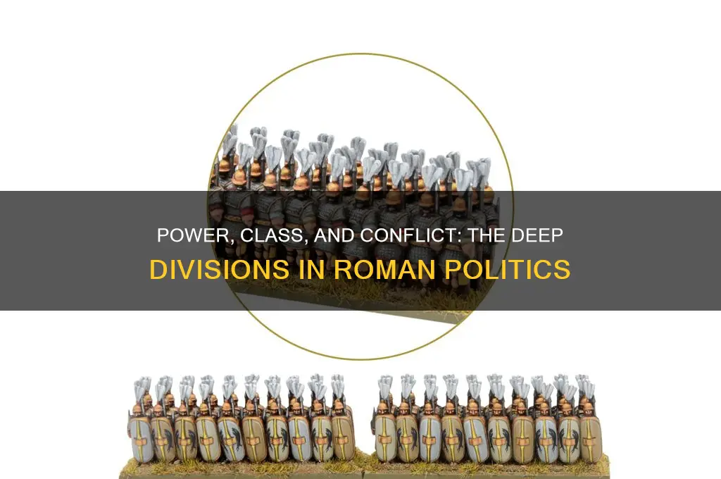 what issues divided roman politics