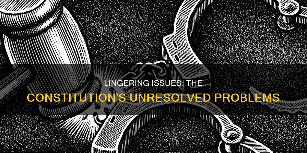 what issues were not resolved with the new constitution