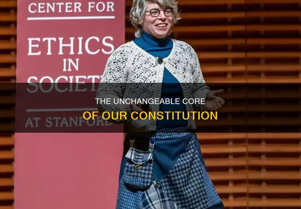 what item left in the constitution can never be amended