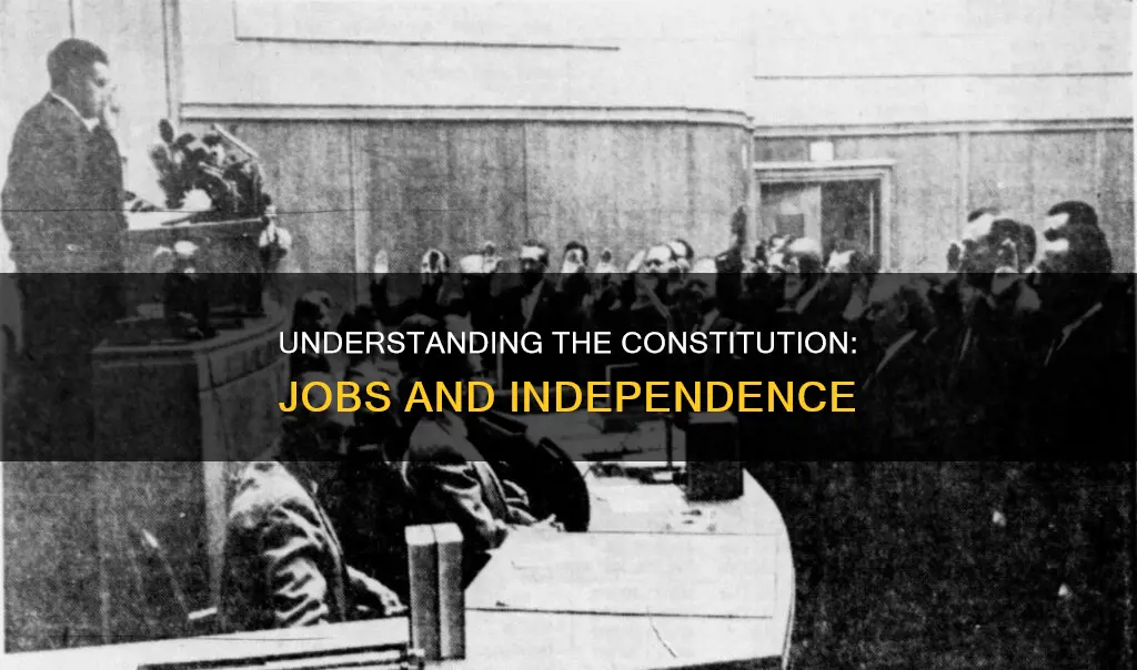 what job need you to know the constitution of independence