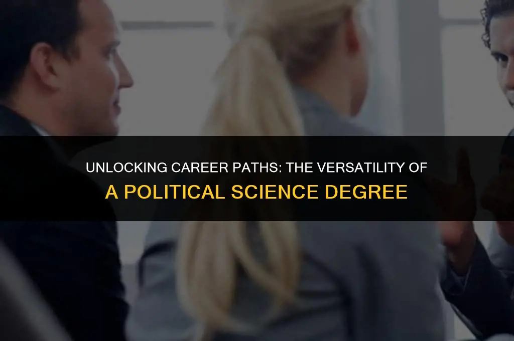 what job you can qualify with political sciience degree