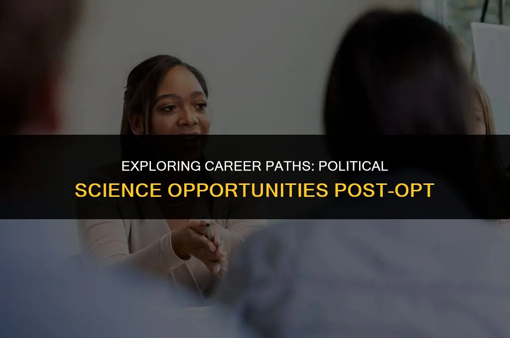 what jobs can i do for opt political science