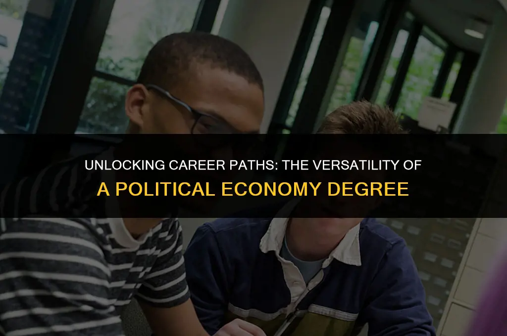 what jobs can you get with a political economy degree