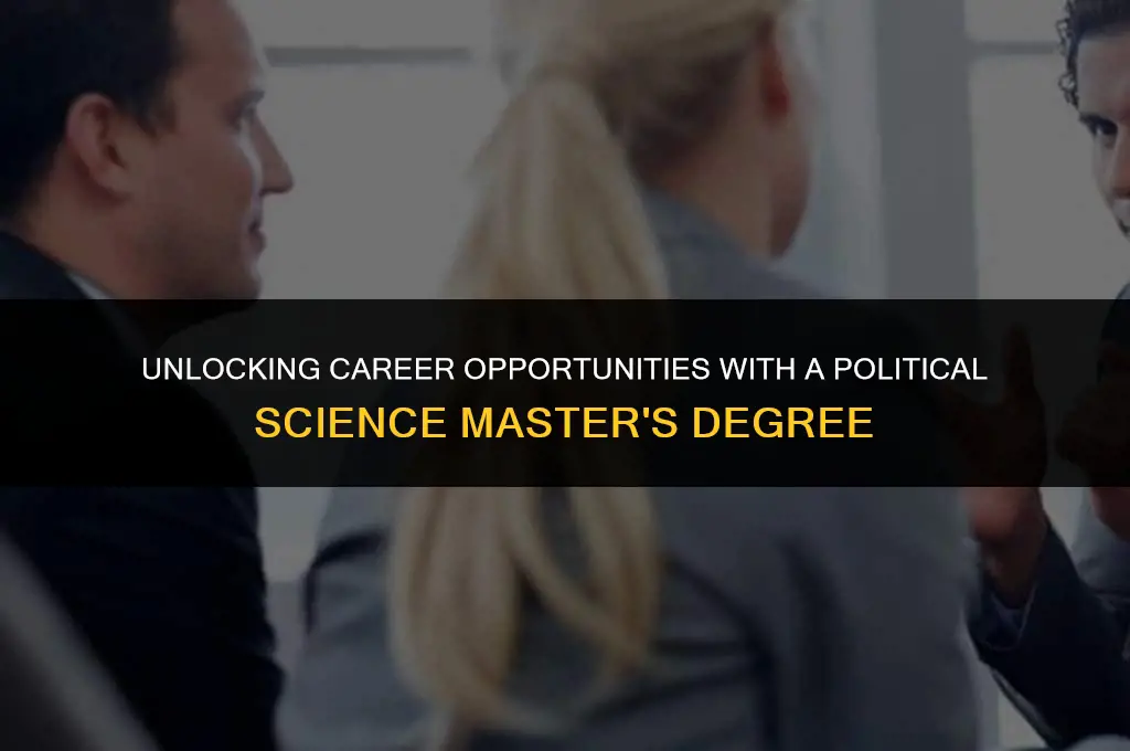 what jobs can you get with a political science masters