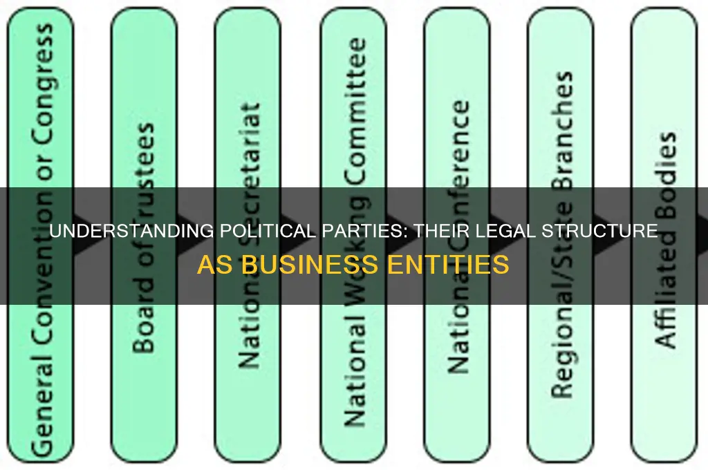 what kind of business entity is a political party