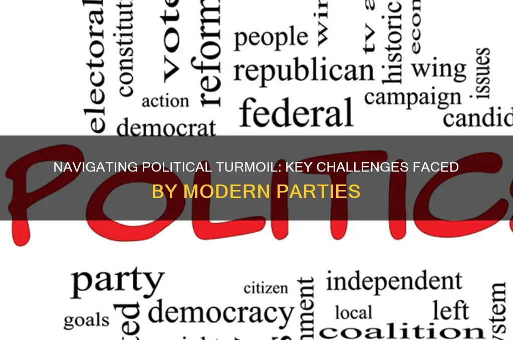 what kind of challenges are faced by political parties