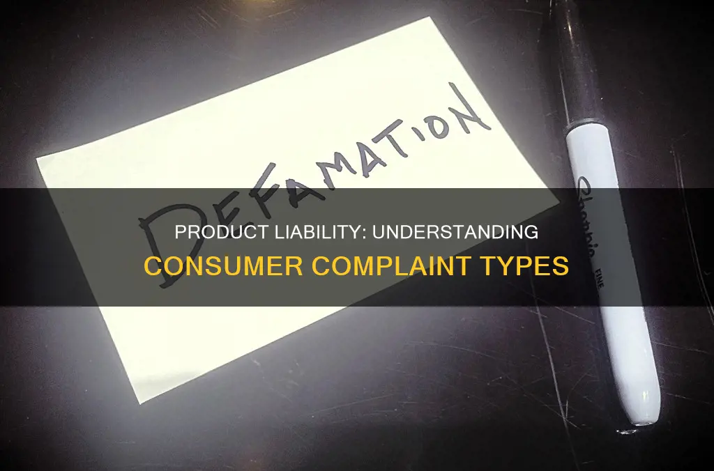 what kind of complaint constitutes a product libailit