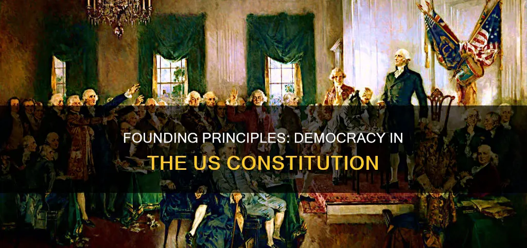 what kind of democracy did the us constitution create