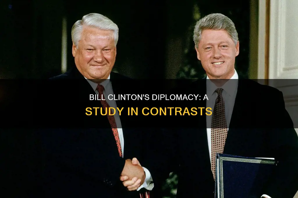 what kind of diplomacy did bill clinton have