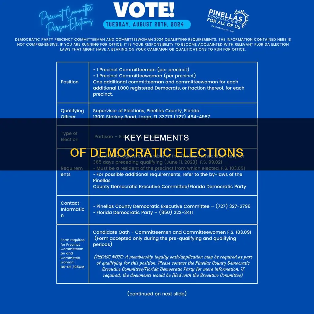 what kind of election constitutes a democratic election