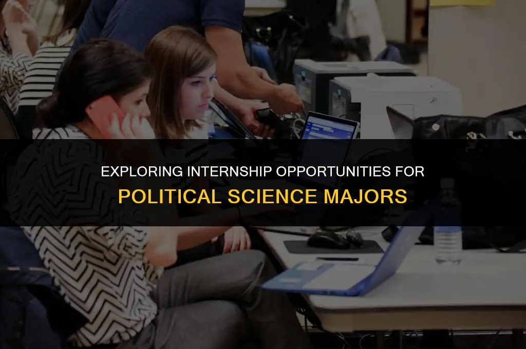 what kind of internships are there for political science majors
