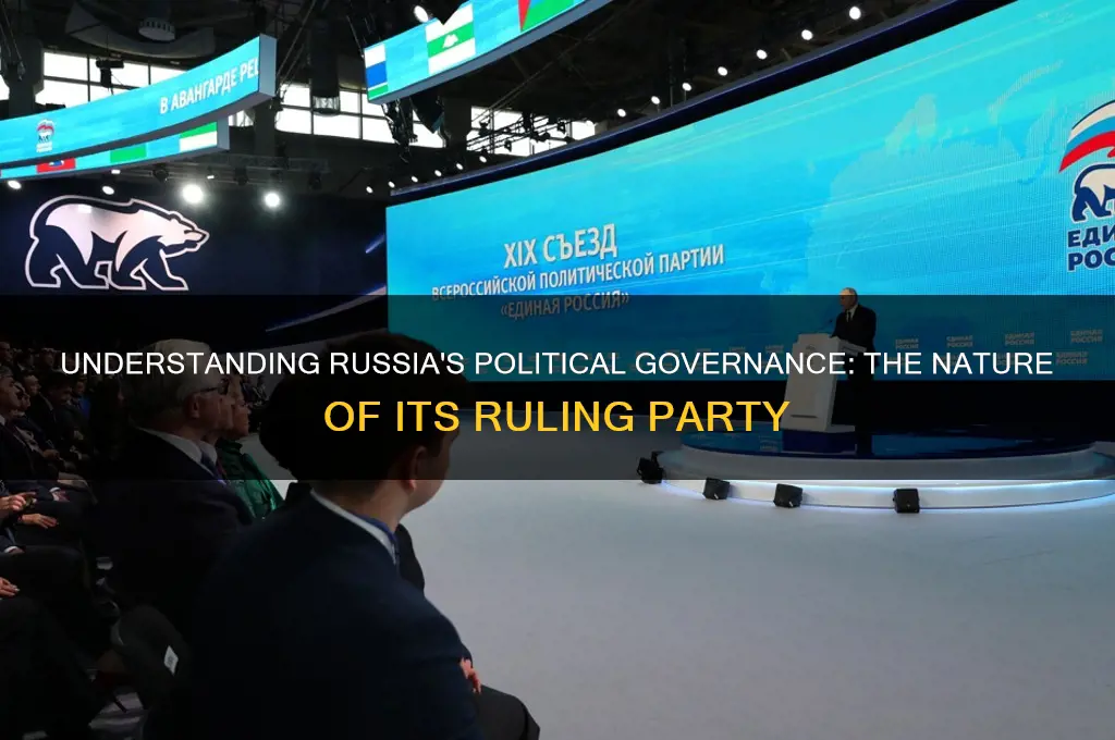 what kind of political party governs russia
